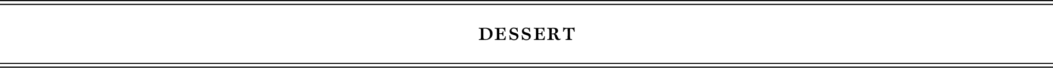 DESSERT